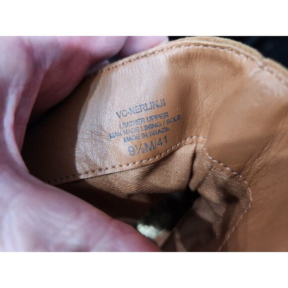 NEW Vince Camuto Nerlinji Cognac Tan Suede Slouch Ankle Boots/Sz. 9.5M - Picture 7 of 9